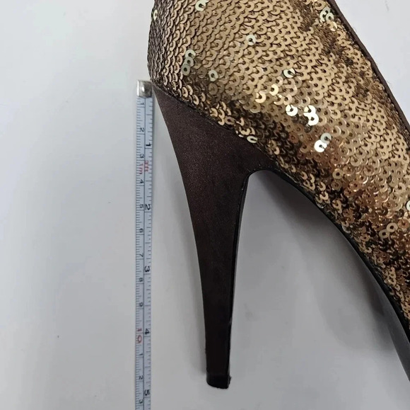 Chinese Laundry Ladybug Sequin Opened Toe Stillettos - Picture 10 of 11